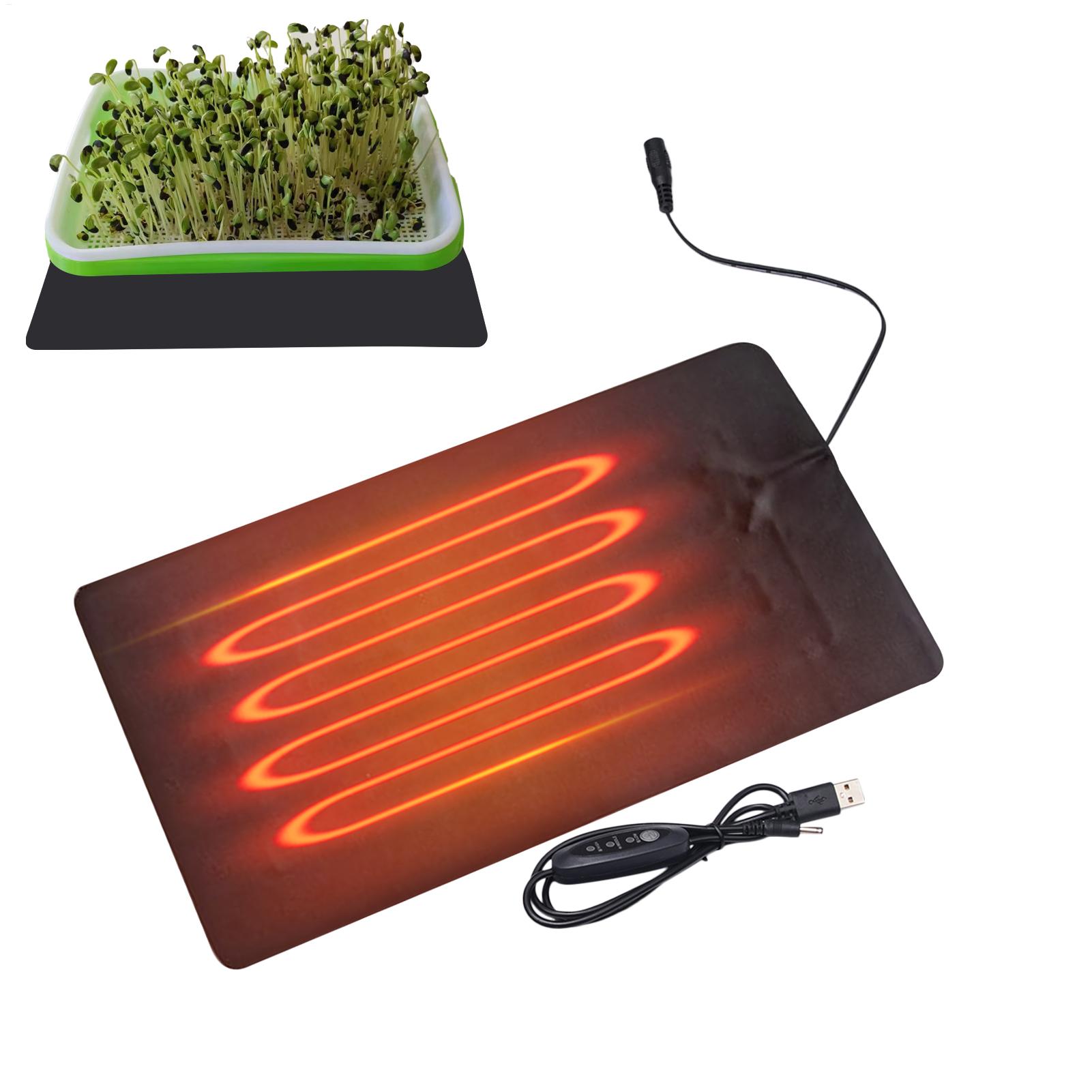 Seedling Heat Mat - Tapis chauffants USB pour semis, 3