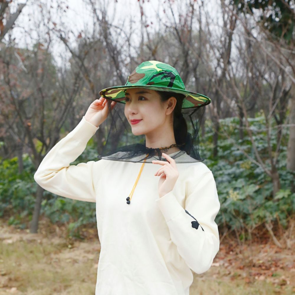 Agriculture Farming Hats - Chapeau anti-mouches et anti-moustiques, voile d'apiculture,