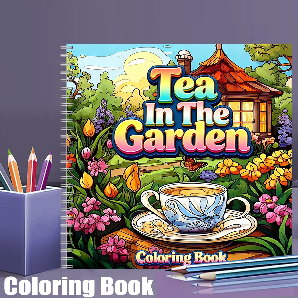 Farming And Agriculture - Livre de coloriage Tea In The