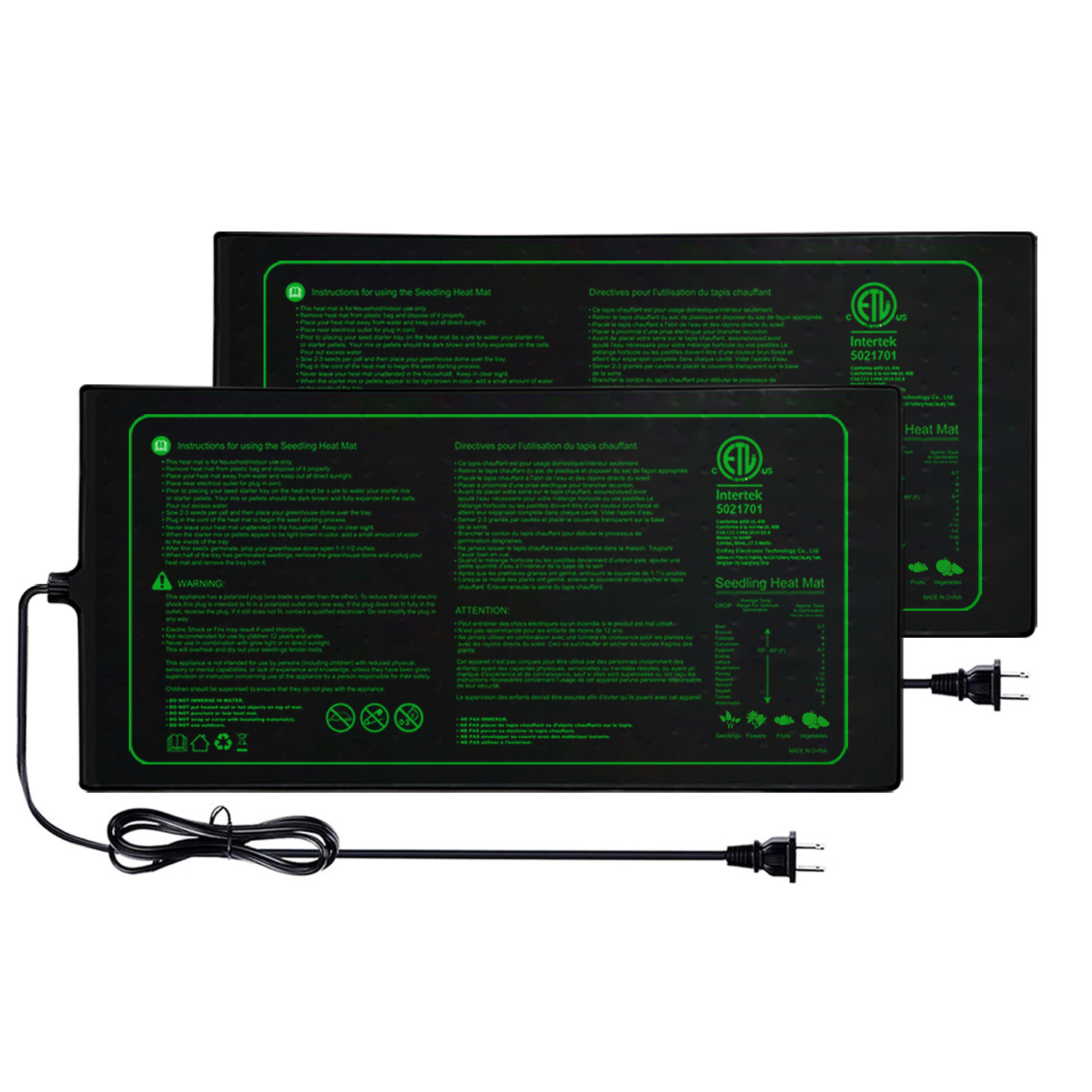 Tapis chauffant imperméable po - Seedling Heat Mat avis et prix